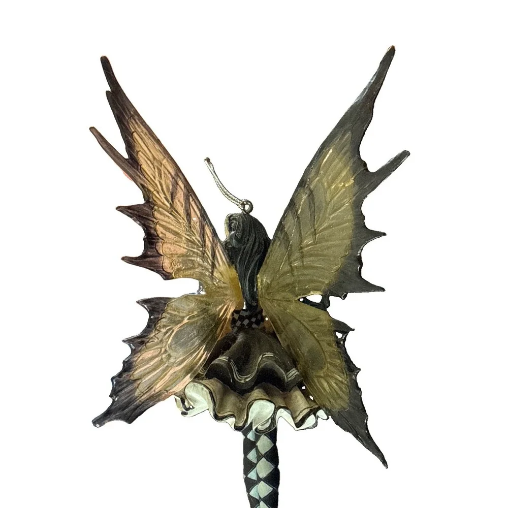 Dragonsite Symphony In Black & White Fairy Ornament by Nene Thomas NT109